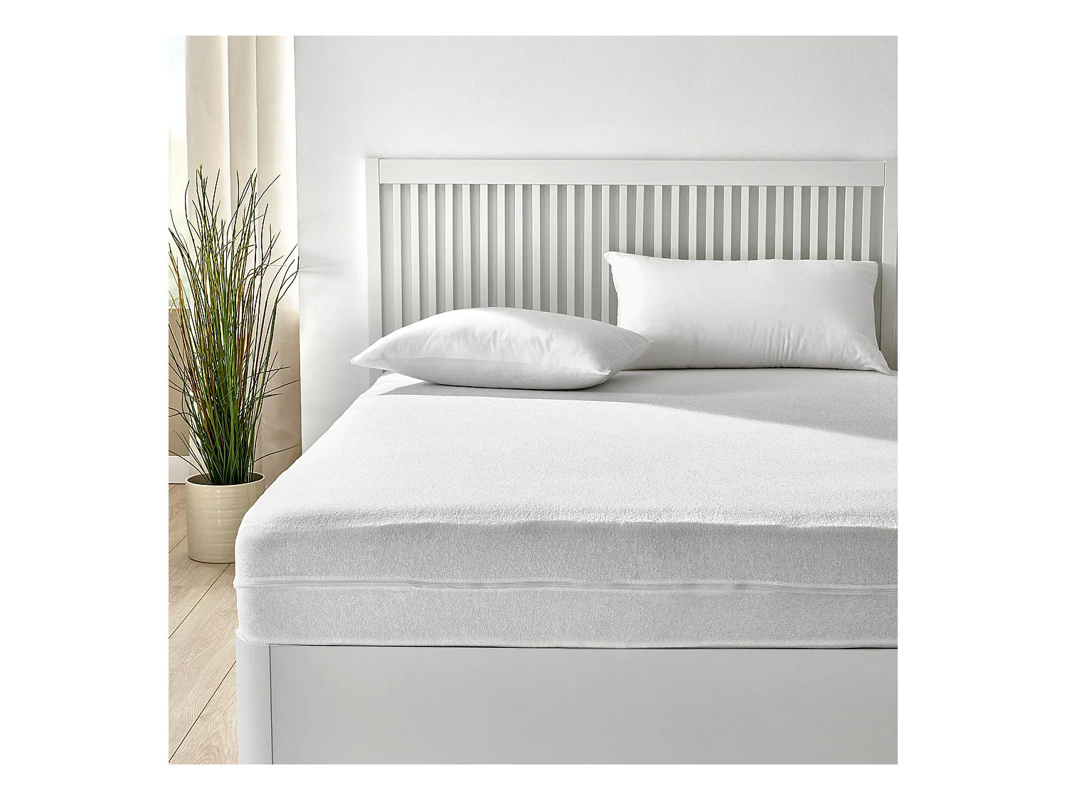 Housse de matelas en coton éponge élastique respirant