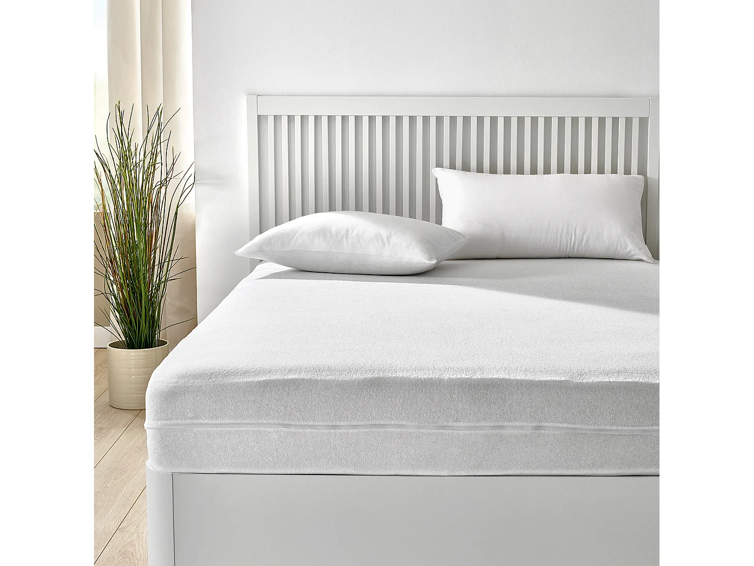 Housse de matelas en coton éponge élastique respirant