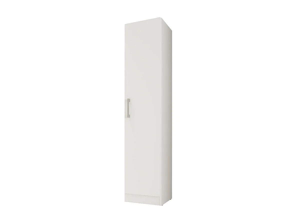 Armoire 1 Porte Blanche Mutifonctions 4 Niches L 35 H 160.6 P 31.5 cm