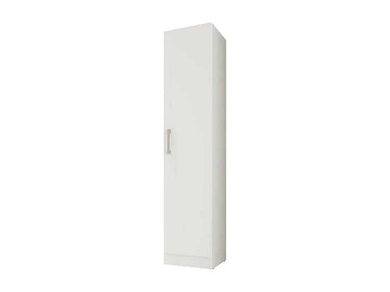 Armoire 1 Porte Blanche Mutifonctions 4 Niches L 35 H 160.6 P 31.5 cm