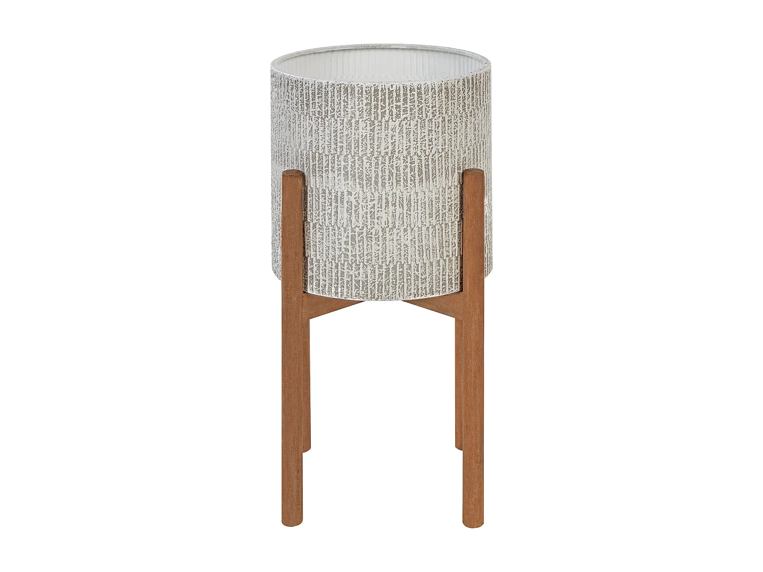 Doniczka na nóżkach PINSAPO Metal 30 cm Szary