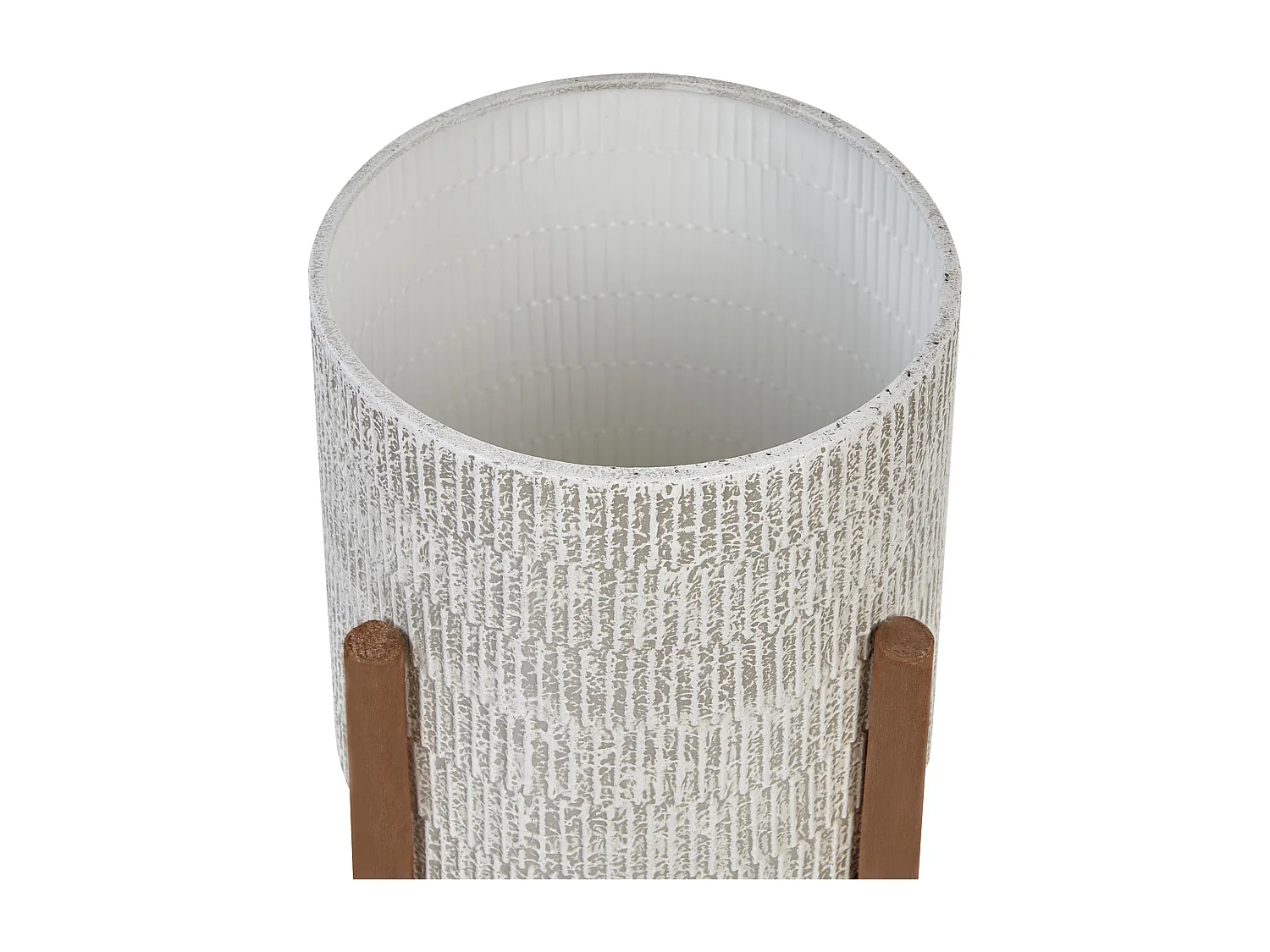Cache-pot sur pied PINSAPO Métal 30 cm Gris