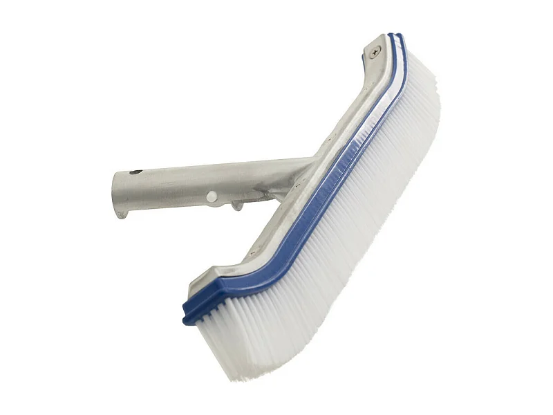 Brosse en alu pour paroi de piscine - L 45 cm - Compatible manches standards