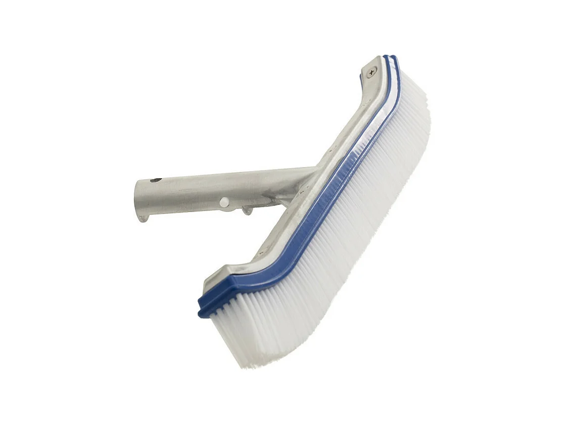 Brosse en alu pour paroi de piscine - L 45 cm - Compatible manches standards