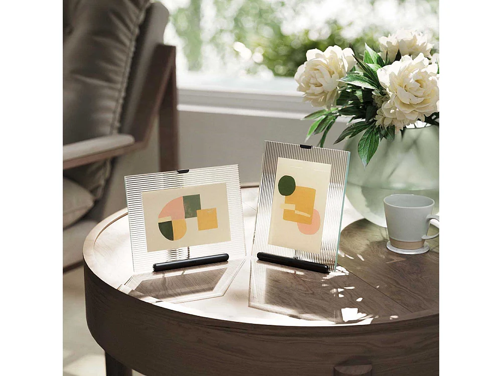 Cadre photo en zinc et verre Flute Pour photo 13 x 18 cm