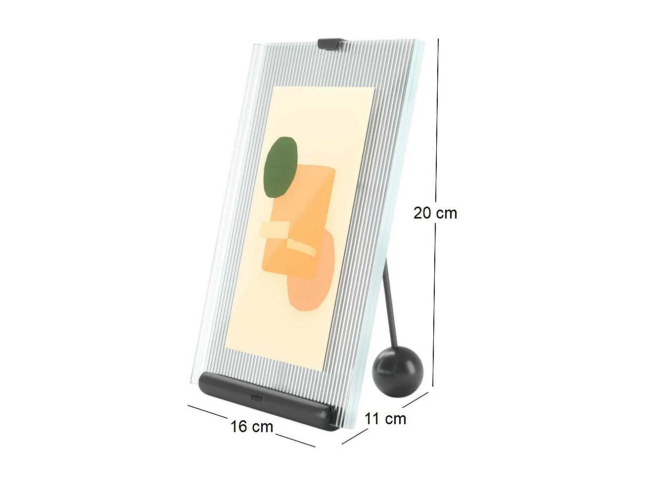 Cadre photo en zinc et verre Flute Pour photo 13 x 18 cm