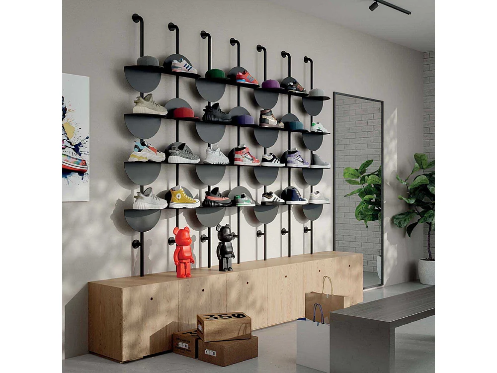 Etagère autoportante en métal Solis