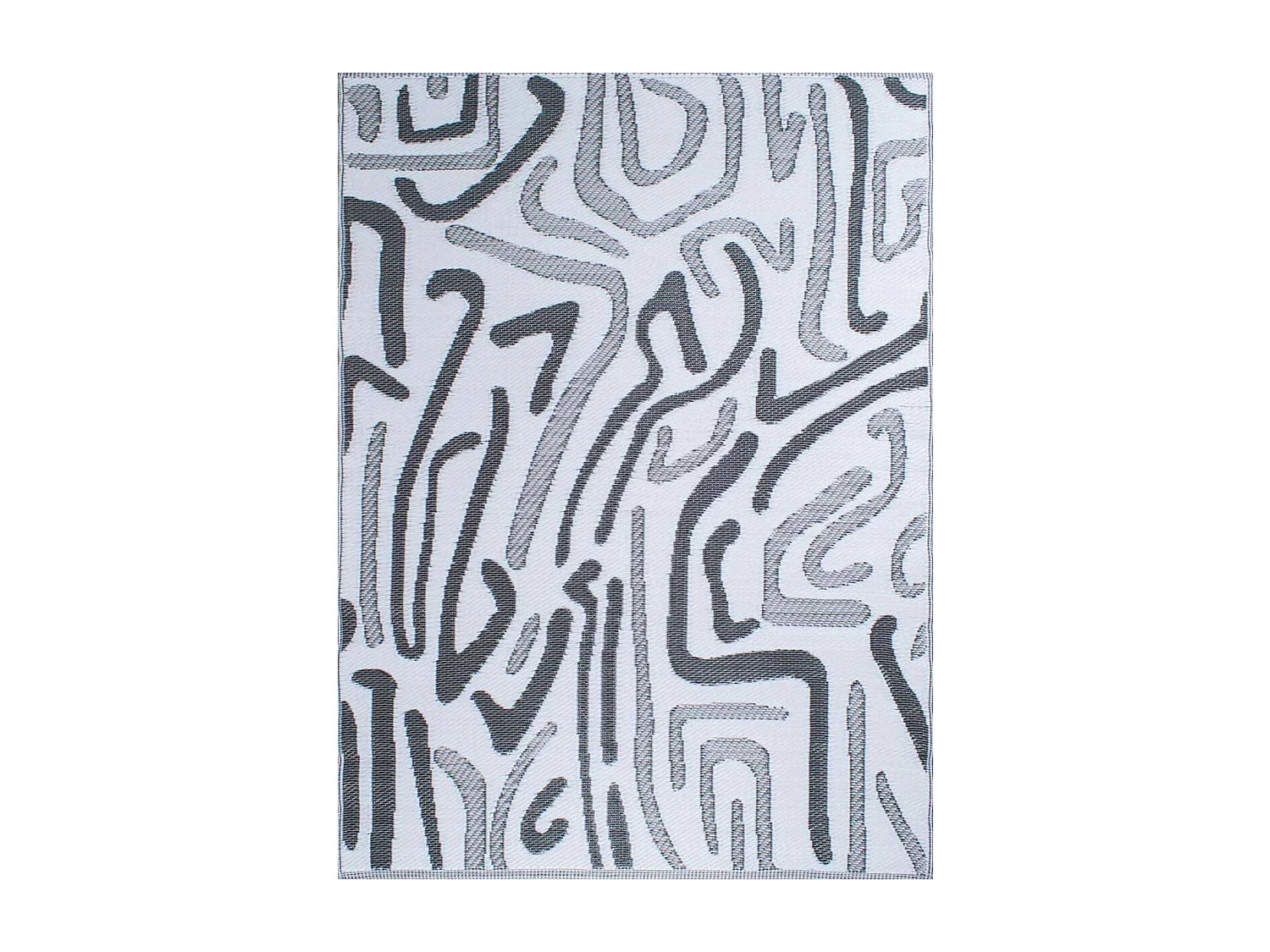 Tapis extérieur en polypropylène Spargi 1741 noir 120 x 160 cm