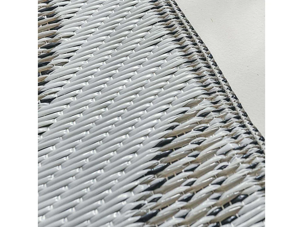 Tapis extérieur en polypropylène Spargi 1741 noir 120 x 160 cm