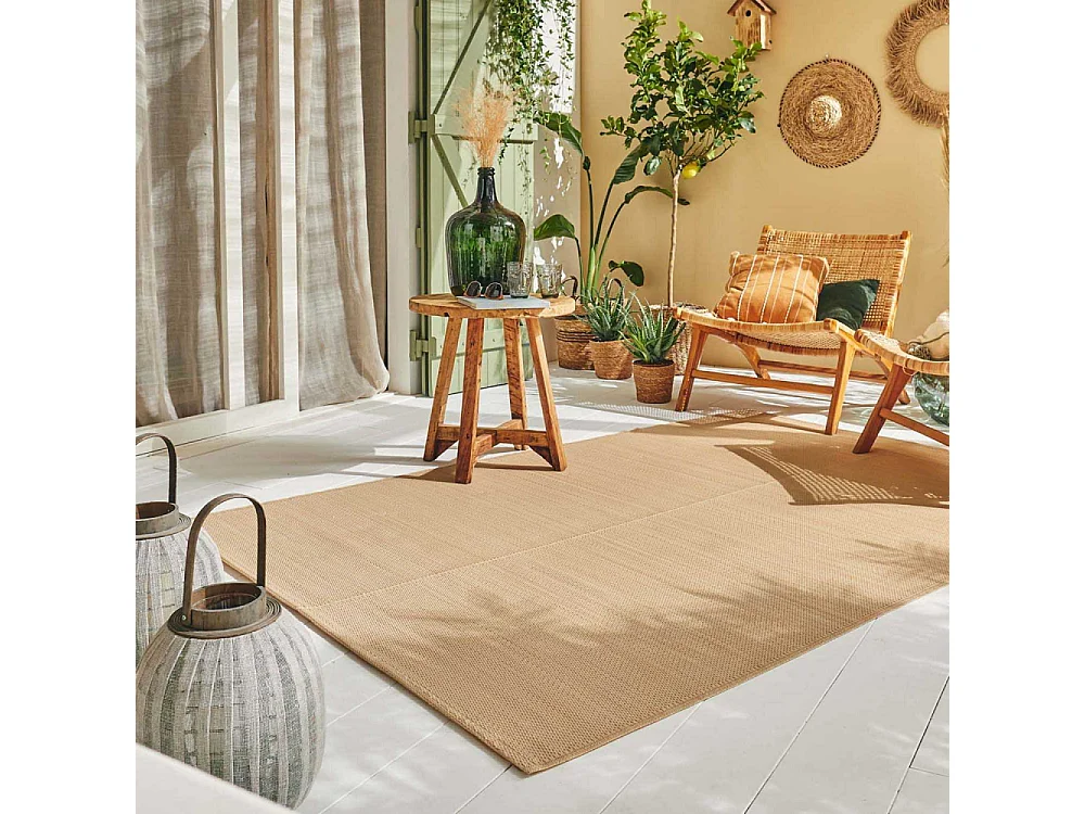 Tapis extérieur en polypropylène Spargi 1747 beige 120 x 160 cm