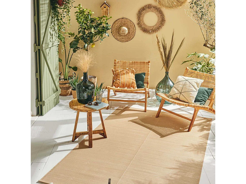 Tapis extérieur en polypropylène Spargi 1747 beige 120 x 160 cm