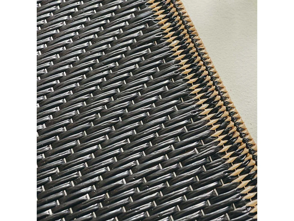 Tapis extérieur en polypropylène Spargi 1743 noir 150 x 220 cm
