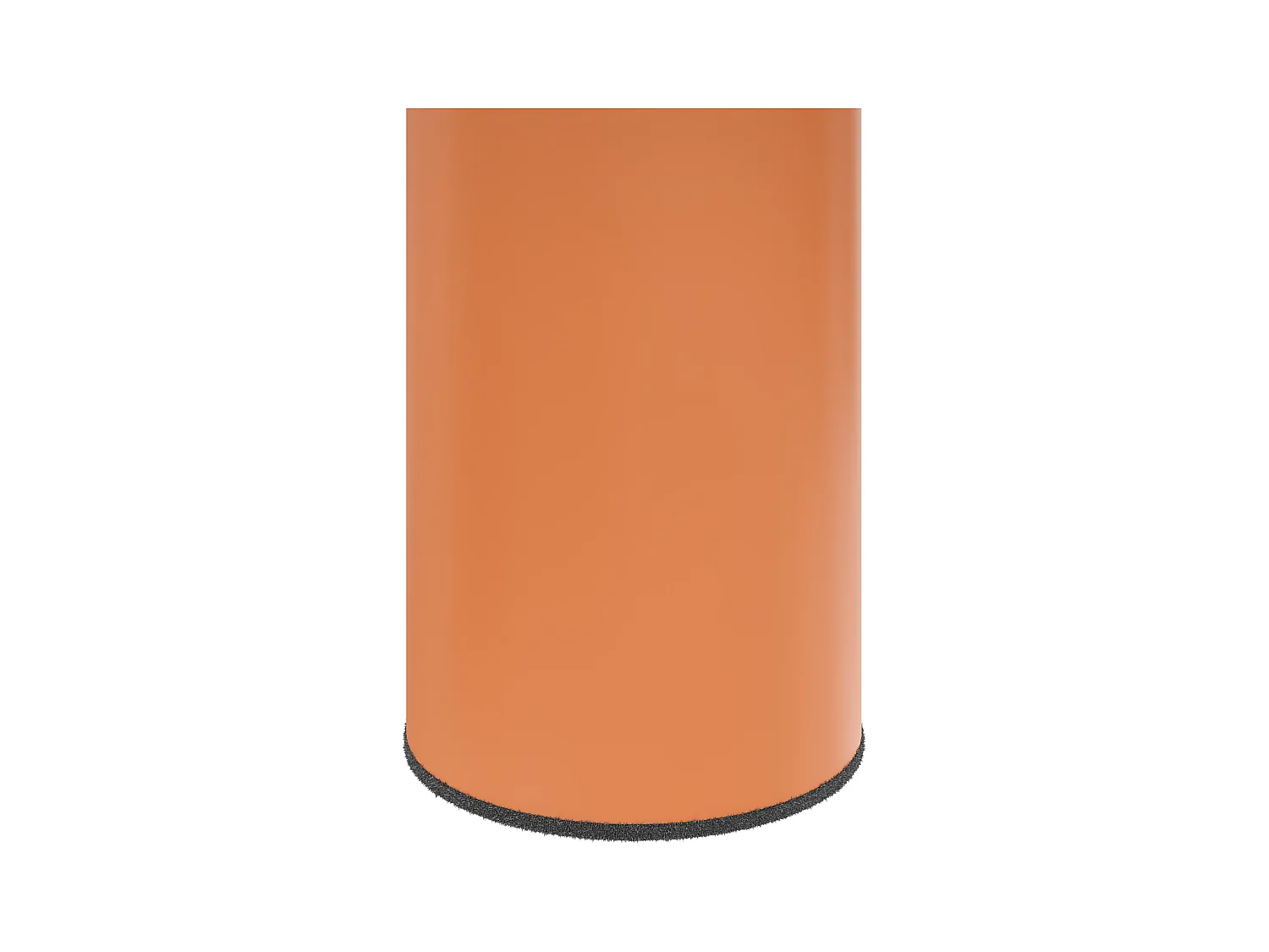 Tables basse en forme de nuage - L 99,5 x l 43-58 x H 35.5 cm - plateau en MDF peint et pieds en PVC - Blanc + orange