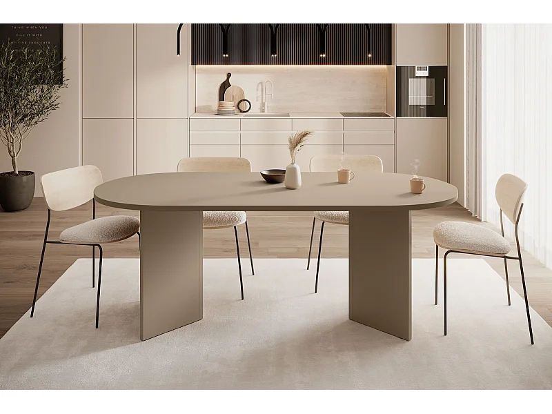 Esstisch - Cappuccino - 90x204 cm - OVO