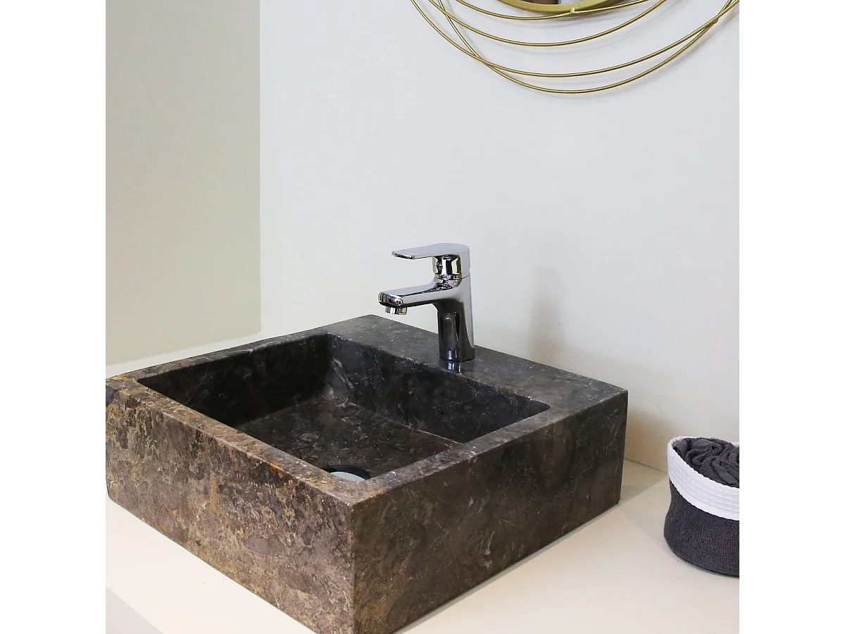 Full niedriger Waschtischmischer Chrom Essebagno