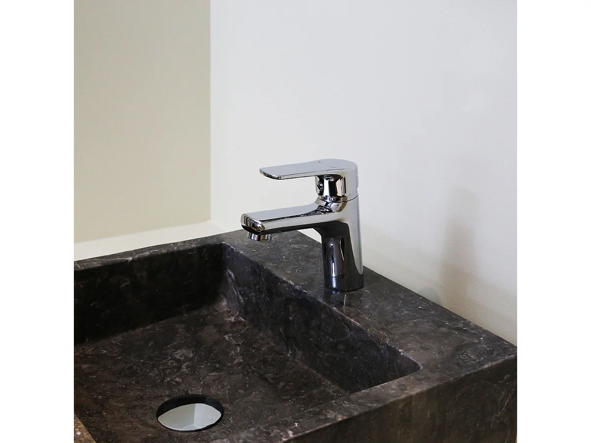 Full niedriger Waschtischmischer Chrom Essebagno