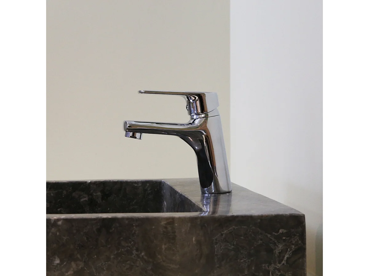 Full niedriger Waschtischmischer Chrom Essebagno