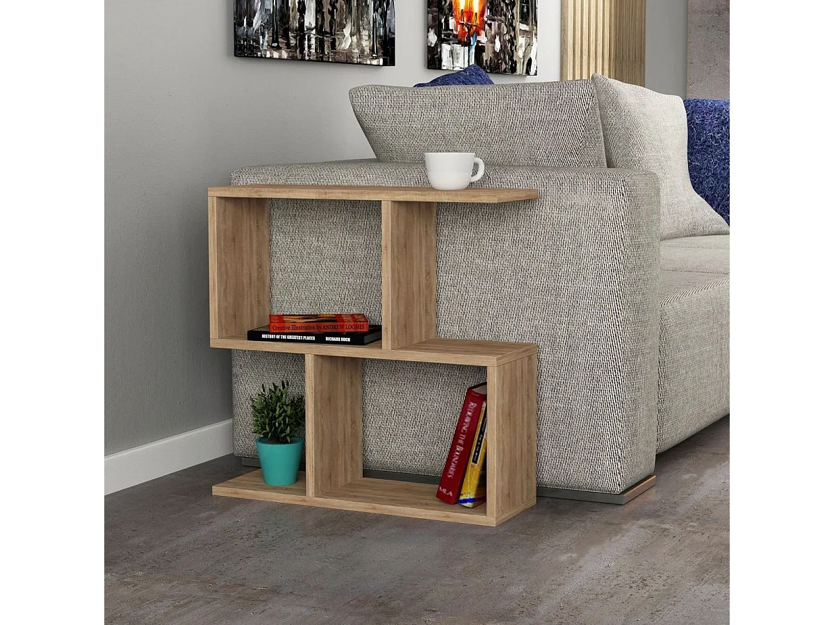 Mesa auxiliar con 5 estantes L60 cm - Homemania