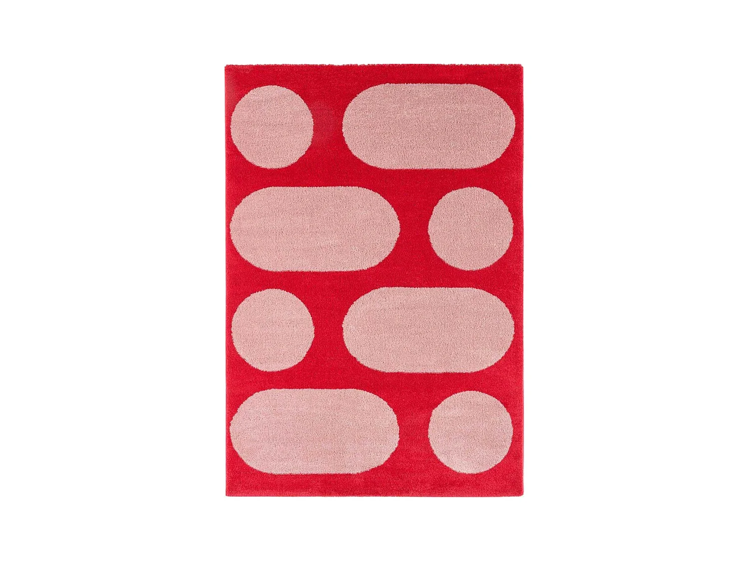 Tapis intérieur à poils longs Swing 381 rouge 160 x 230 cm