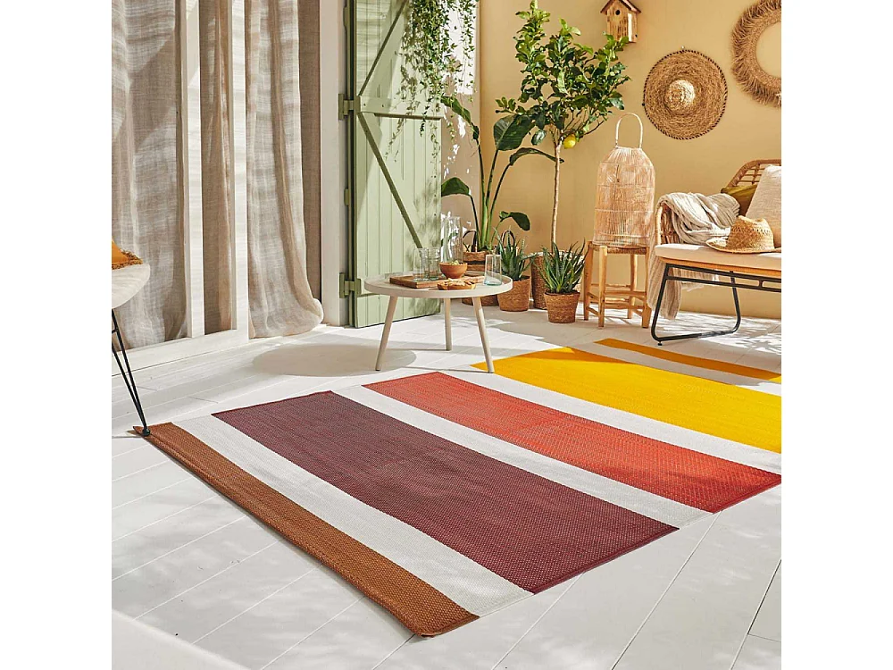 Tapis extérieur en polypropylène Spargi 1744 orange 150 x 220 cm