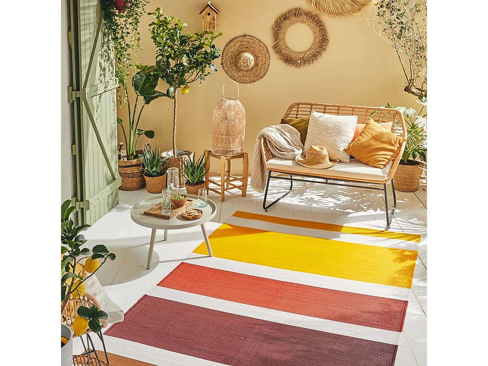 Tapis extérieur en polypropylène Spargi 1744 orange 150 x 220 cm