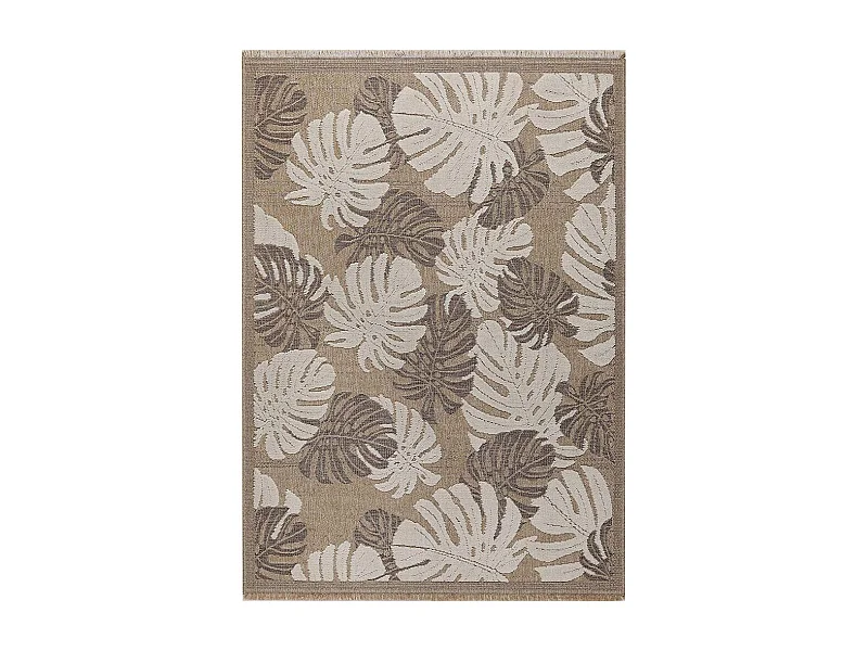 Tapis intérieur extérieur aspect jute marron Tijuana 9062 170 x 120 cm