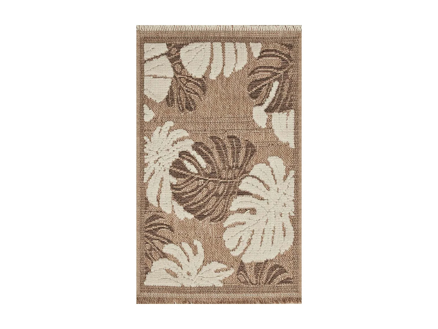 Tapis intérieur extérieur aspect jute marron Tijuana 9062 170 x 120 cm