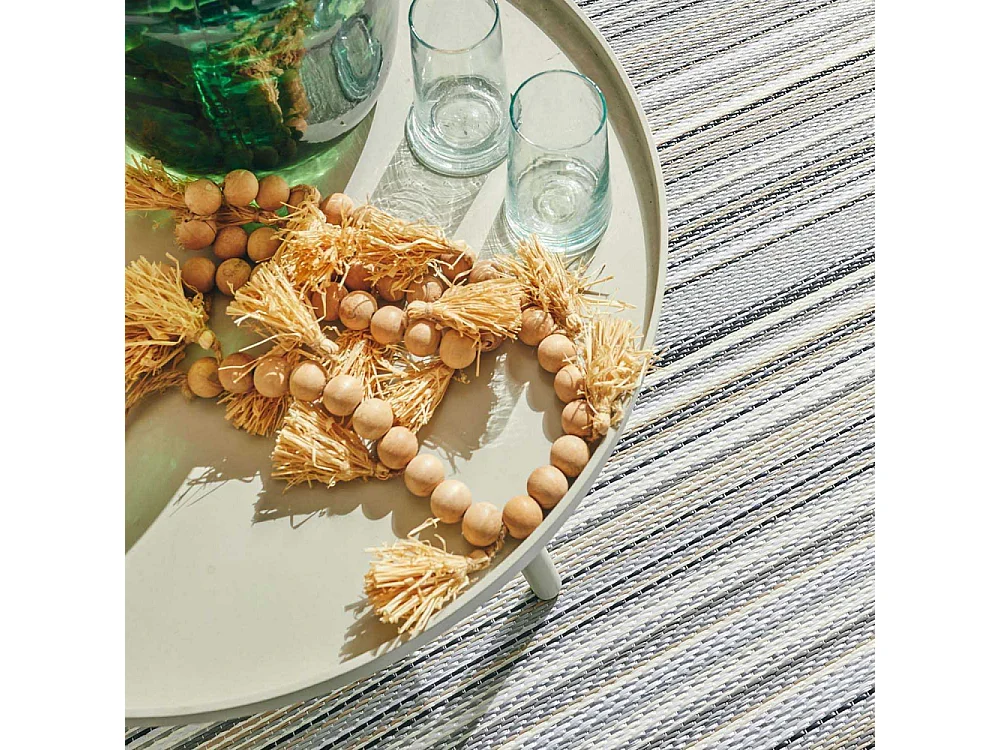 Tapis extérieur en polypropylène Spargi 1746 gris 180 x 280 cm