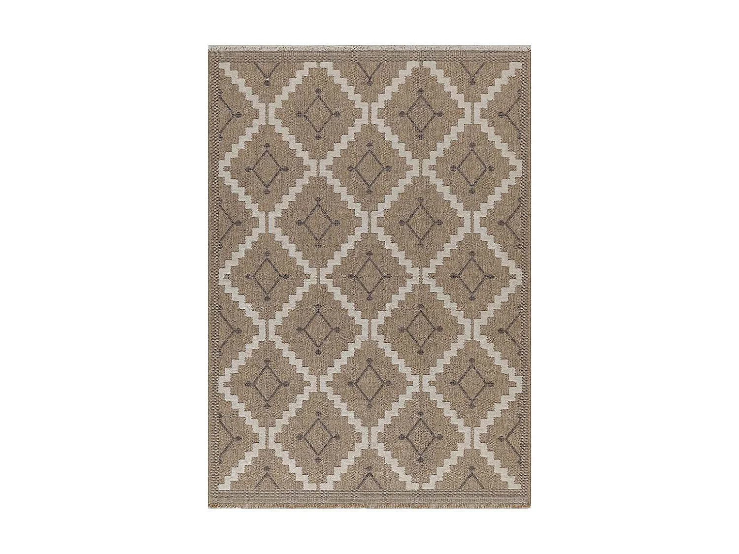 Tapis intérieur extérieur aspect jute marron Tijuana 9041 230 x 160 cm