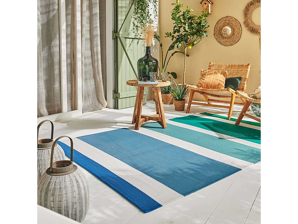 Tapis extérieur en polypropylène Spargi 1744 vert 120 x 160 cm