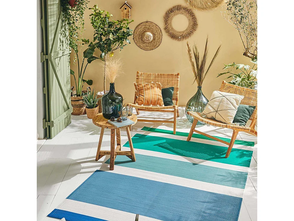 Tapis extérieur en polypropylène Spargi 1744 vert 150 x 220 cm