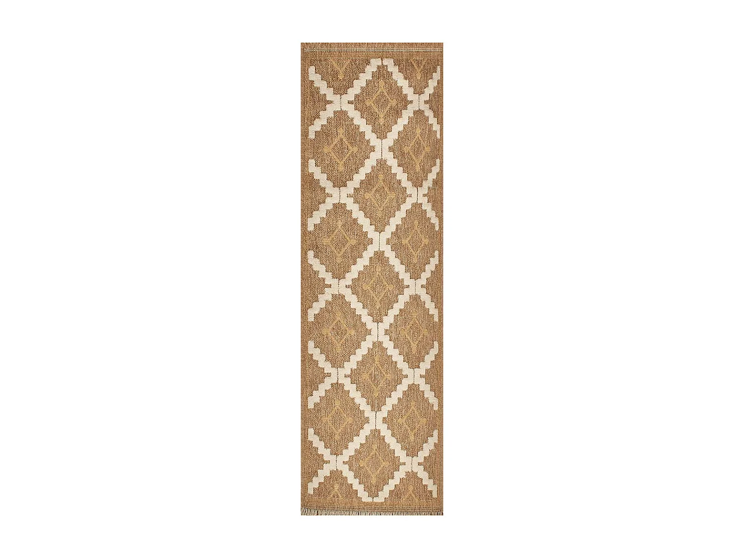 Tapis intérieur extérieur aspect jute jaune Tijuana 9041 90 x 67 cm