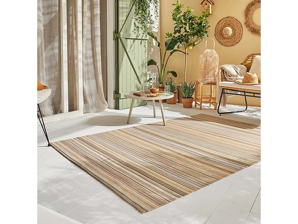 Tapis extérieur en polypropylène Spargi 1746 beige 180 x 280 cm