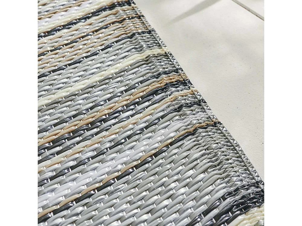 Tapis extérieur en polypropylène Spargi 1746 gris 150 x 220 cm