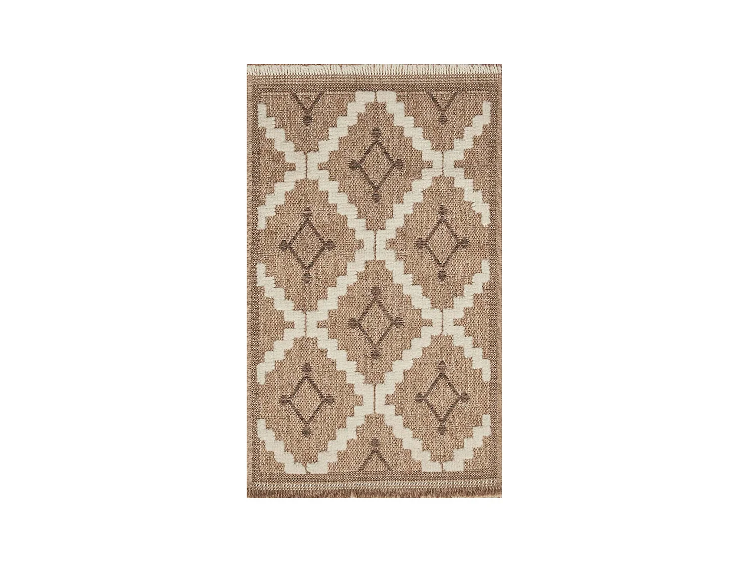 Tapis intérieur extérieur aspect jute marron Tijuana 9041 170 x 120 cm