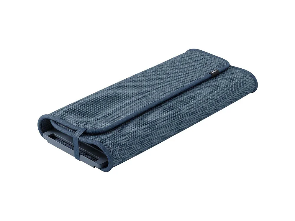 Tapis de séchage vaisselle pliable Udry Bleu ardoise
