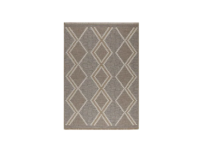 Tapis intérieur extérieur aspect jute bleu Tijuana 9048 170 x 120 cm