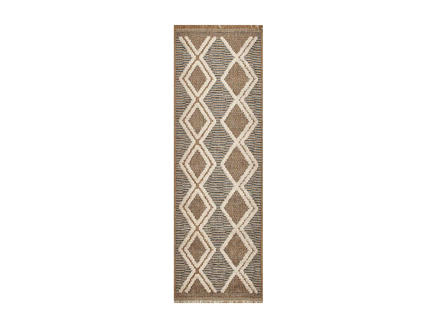 Tapis intérieur extérieur aspect jute bleu Tijuana 9048 170 x 120 cm