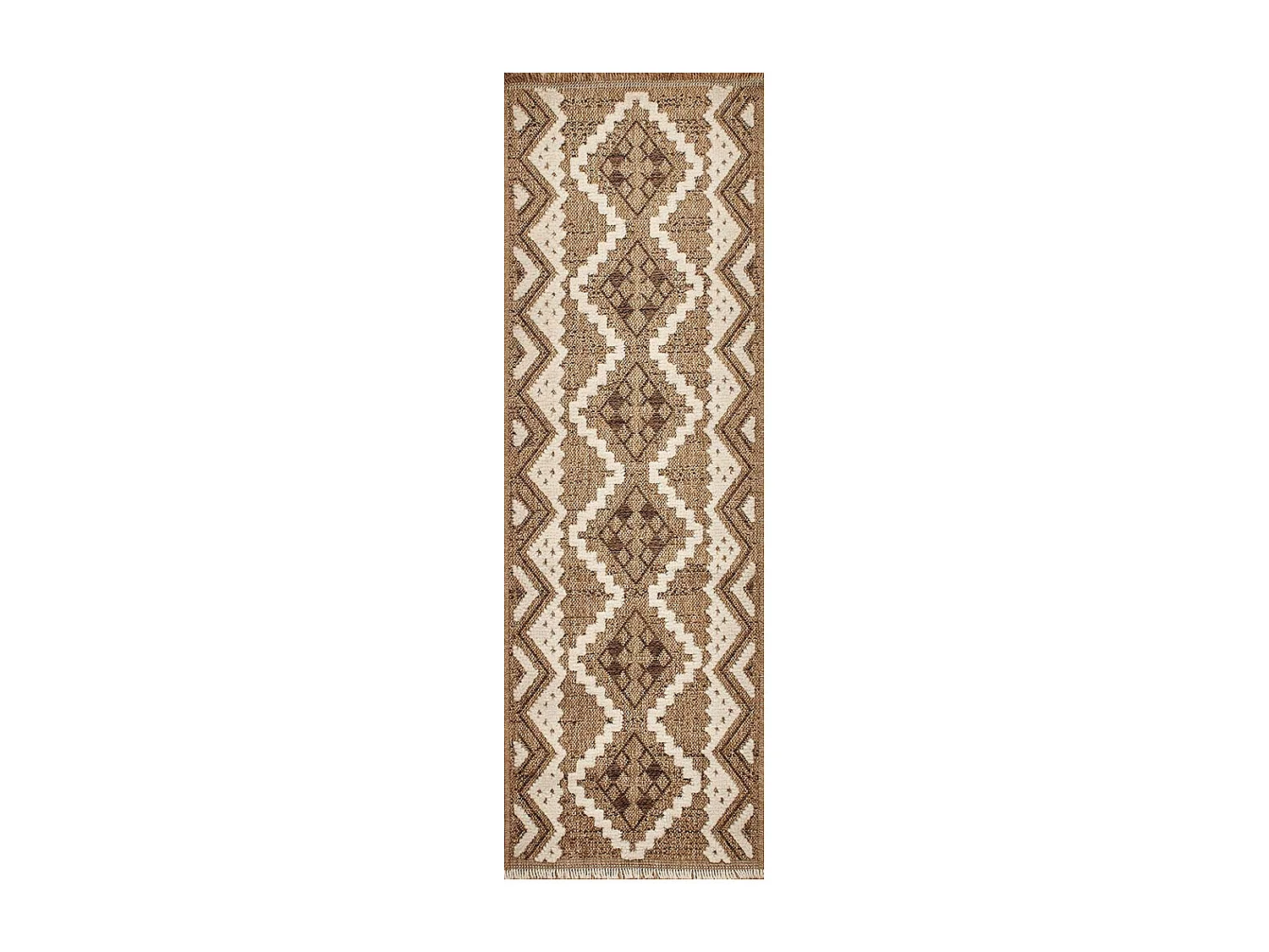 Tapis intérieur extérieur aspect jute marron Tijuana 9054 170 x 120 cm