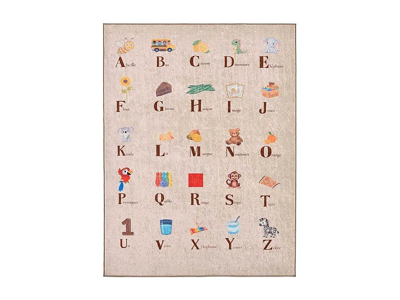 Tapis intérieur à poils courts Alix 736 beige 120 x 160 cm