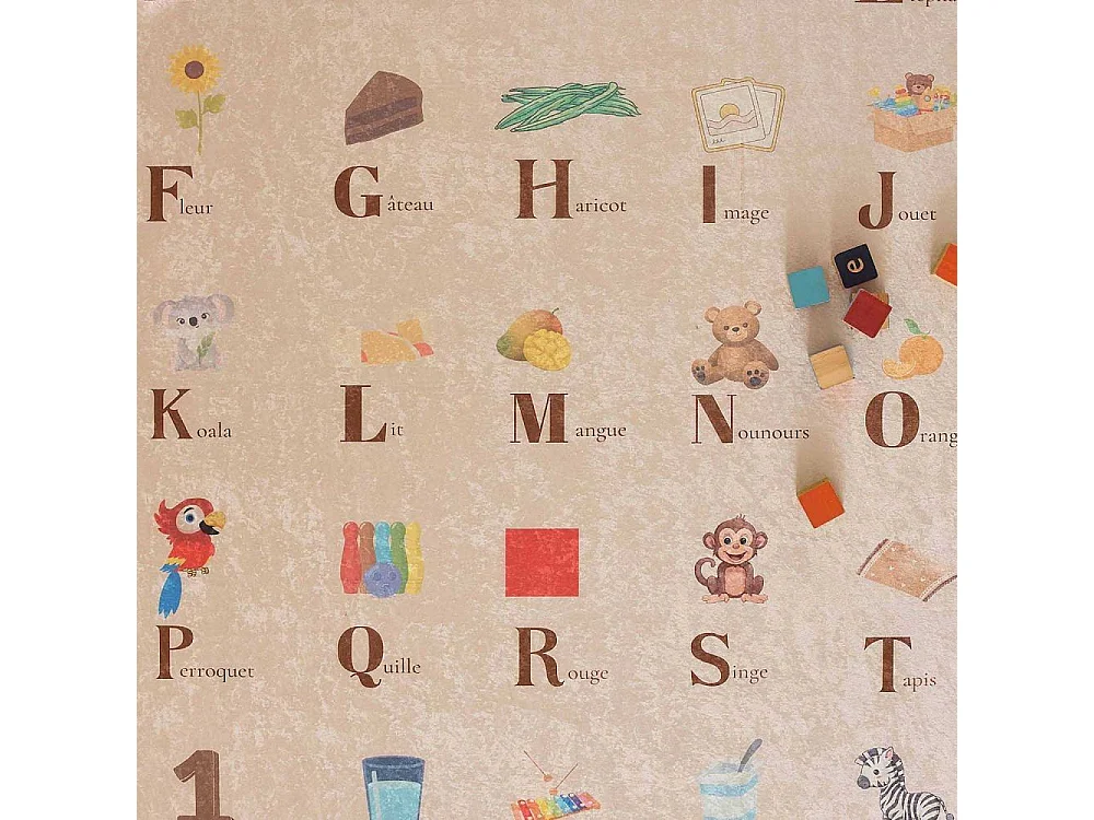 Tapis intérieur à poils courts Alix 736 beige 120 x 160 cm