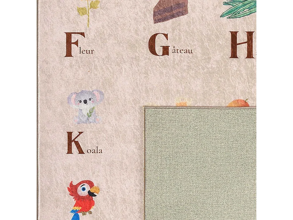 Tapis intérieur à poils courts Alix 736 beige 120 x 160 cm