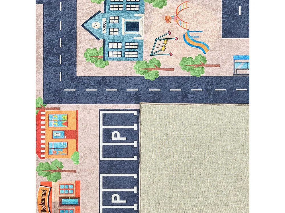 Tapis intérieur à poils courts Alix 738 beige 120 x 160 cm