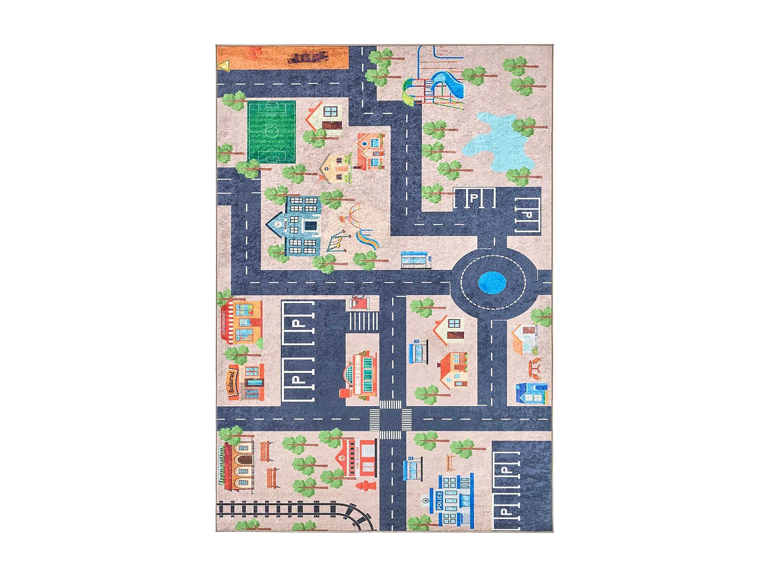 Tapis intérieur à poils courts Alix 738 beige 160 x 230 cm