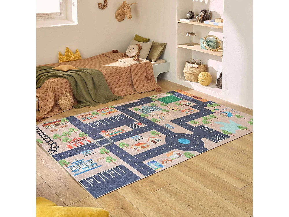 Tapis intérieur à poils courts Alix 738 beige 160 x 230 cm
