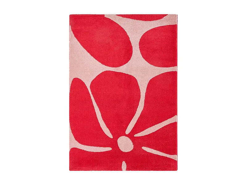 Tapis intérieur à poils longs Swing 385 rouge 200 x 280 cm