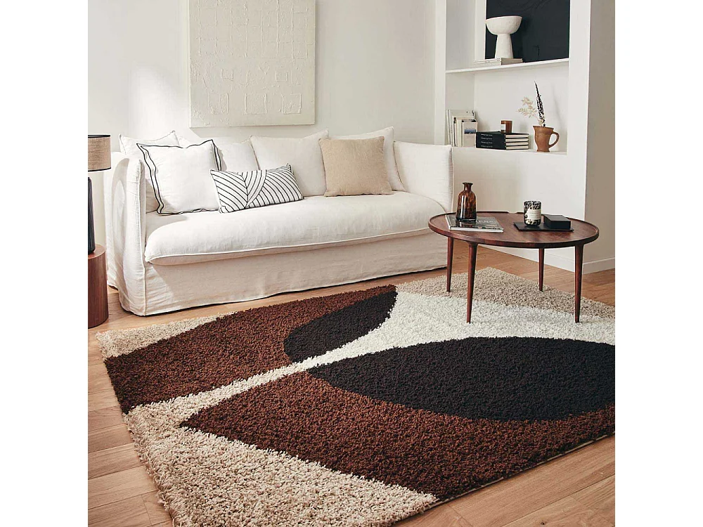 Tapis intérieur en polypropylène Vivara 1061 marron 80 x 140 cm