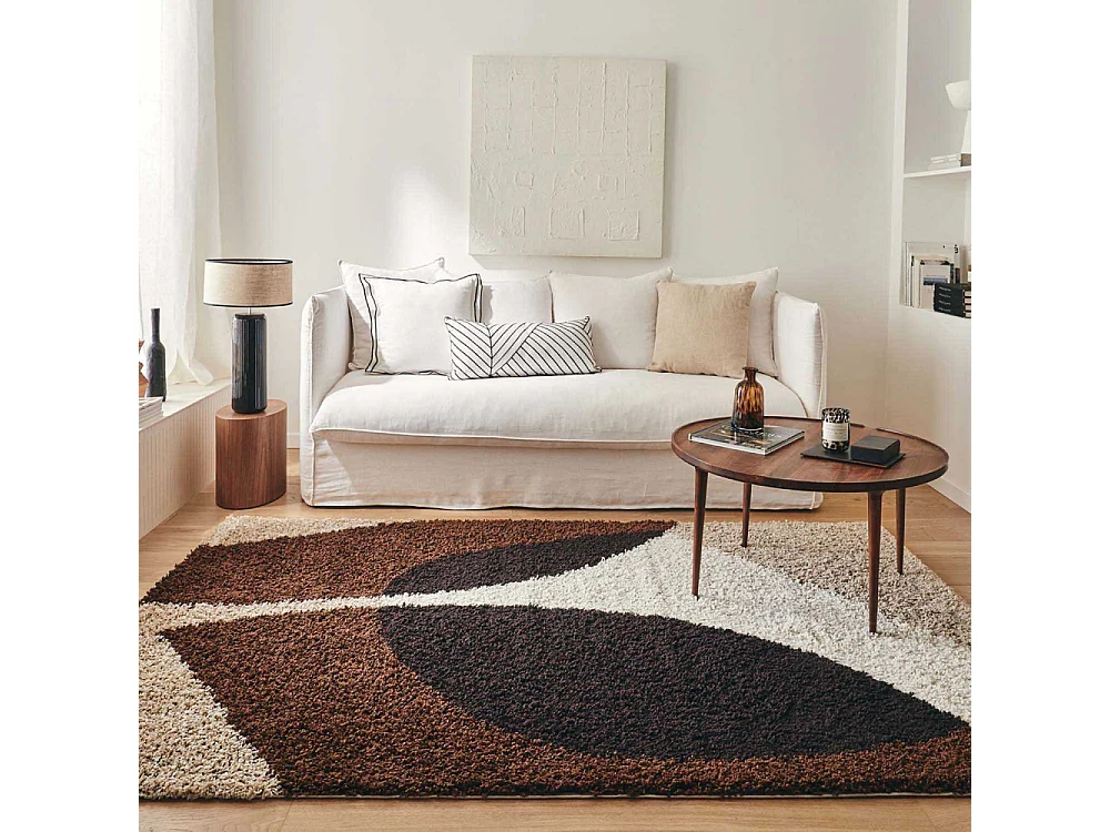 Tapis intérieur en polypropylène Vivara 1061 marron 80 x 140 cm