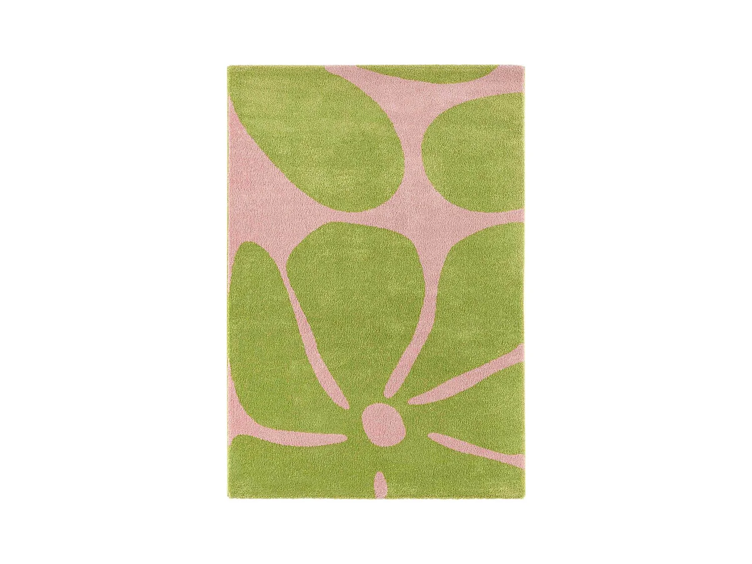 Tapis intérieur à poils longs Swing 385 vert 120 x 160 cm