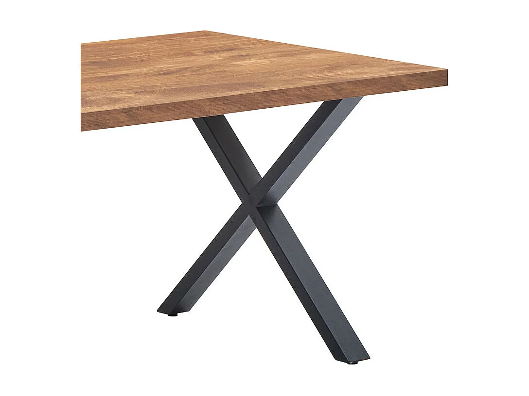 Table à manger 190 x 95 cm pieds X Elo